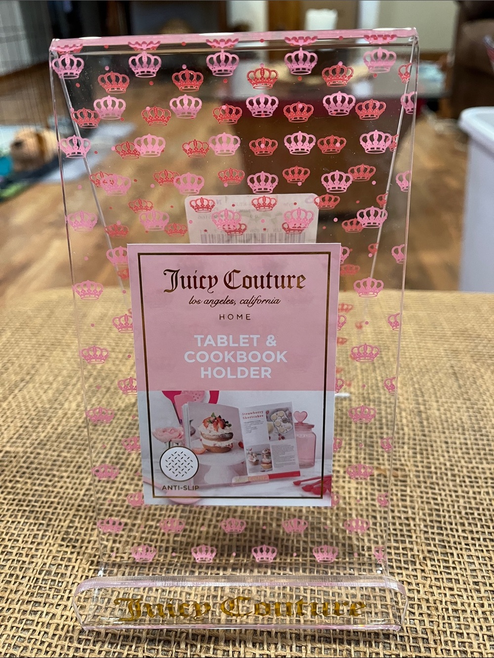 Juicy Couture Pink Tablet & Cookbook Holder